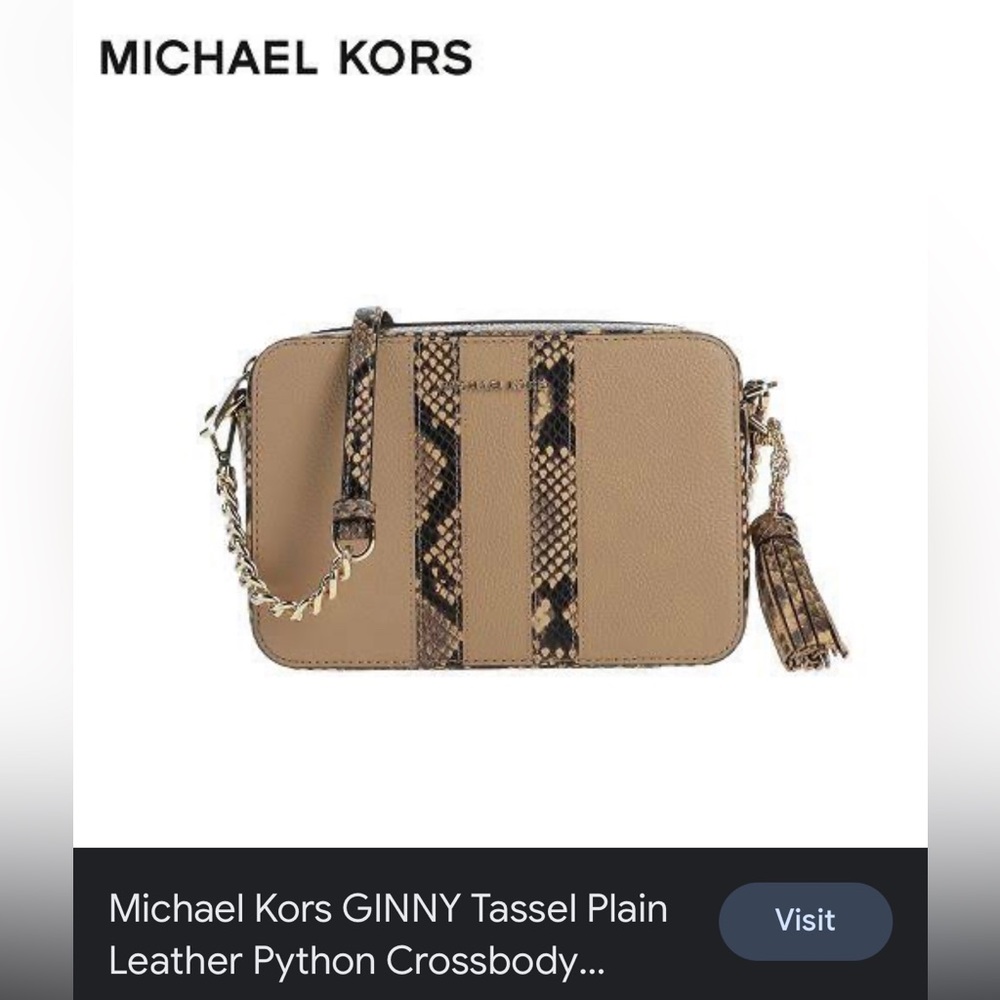 Like New Michael Kors Ginny Leather Crossbody bag